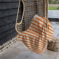 Orange Lines Blanket - Orange