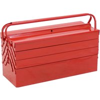 4 Tier 7 Tray Heavy Duty Metal Cantilever Tool Box - Red