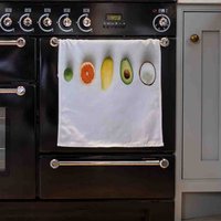 Selection Of Fruit Kitchen Towel - White