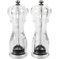 Salter Contemporary Salt and Pepper Mill Set - Clear