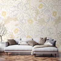 Trailing Seaweed Garden Wall Mural - Chalk and Stone / Large / 350cm