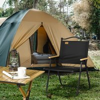 Outsunny Folding Camping Chair for Camping, Fishing - Black