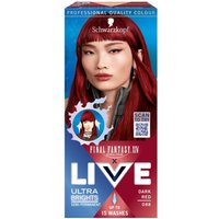LIVE Colour Hair Dye UB088 Dark Red Permanent Intense Colour UK Pack - White