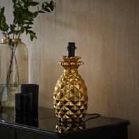Pineapple Quirky Table Lamp - Gold / Base Only