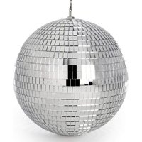 Silver Mirror Disco Ball - Silver / 30cm