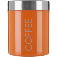 Orange Enamel Coffee Canister - Orange