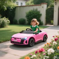 HOMCOM Audi Licensed 12V Kids Electric Ride-On Car - Pink