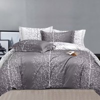Grey Nature Printed Duvet Set - Grey / 220cm