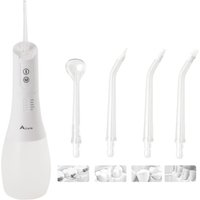 Alivio Tooth Water Flosser with 5 Jet Tips - White