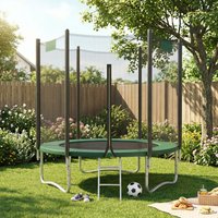 SONGMICS Trampoline with Safety Net - Green
