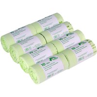 Green Giraffe 10 Litre Food Bin/Caddy Liners - Green / 8