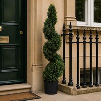 Realistic Topiary Trees Artificial Potted - 120cm Spiral Cedar / 35cm / 120cm