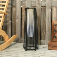Outsunny Garden Solar Powered Light - Black