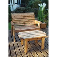 Charles Taylor Deluxe Two Seater Bench Set - Brown