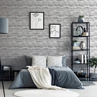 Painted Canvas inky lines brushstrokes shapes Navy wallpaper - Grey