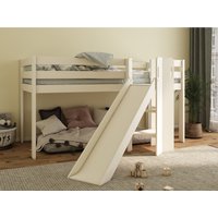 Noomi, Sofie Slide Mid Sleeper Bed White - White Noomi, Sofie Slide Mid Sleeper Bed White - White