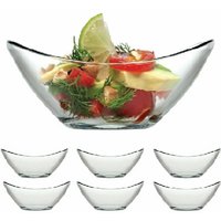 Glass Mini Bowl for Salad and Fruits - Clear