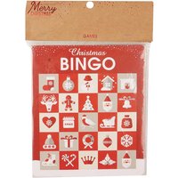 , Christmas Bingo Set - Red , Christmas Bingo Set - Red