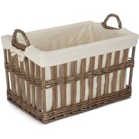 Openwork Laundry Storage Basket - Brown / 40cm