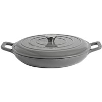 Shallow Cast Iron Casserole Dish - 2.3L - Slate Grey