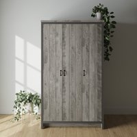 Boston 3 Door Wardrobe - Grey