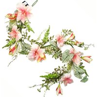 Artificial Hanging Trailing Lily Plant Garland - Pink