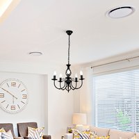 Memphis 5 Way Celling Light Chandelier - Black