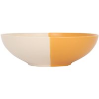Nicola Spring Dipped Stoneware Pasta Bowl - 20.5cm - Mustard - Mustard