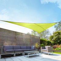6m x 4.2m Right Angle Triangle Waterproof Sun Shade Sail - Lime