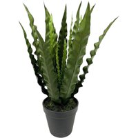 Artificial Botanic Bird Nest Fern Plant with Pot 36cm - Green