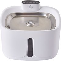 Kidkid Pet Water Fountain Quiet Operation with 3 Flow Settings - White