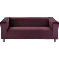 2 Seater Ikea Klippan Sofa Cover Protective Slipcover - Aubergine