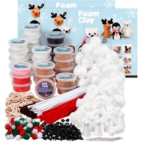 Foam Clay building set, assorted colours, 1 set - Mixed