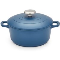 Morphy Richards 20cm Cast Aluminium Casserole Dish - Blue