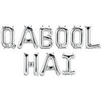 Qabool Hai Foil Balloons - Silver