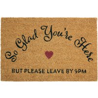 Filta So Glad You Are Here Doormat - Brown