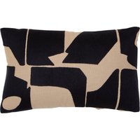 Bosie Ozella Rectangular Natural and Black Cushion - Black & Natural