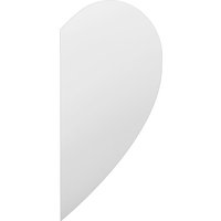 The Lunae Frameless Right - Silver / 100cm