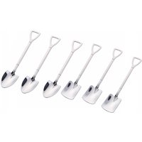 Shovel and Spade Stainless Steel Spoons - Silver / 6