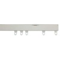 White Fineline Aluminium Curtain Track - White / 70cm
