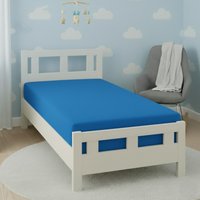 Snug City Flannelette Cot Bed Fitted Sheet Soft Brushed Cotton Bedding Comfort in Teal