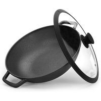 Non-Stick Wok with Lid - Black