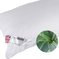 Homescapes Aloe Vera Pillow Super Microfibre, 48 x 74 cm - White