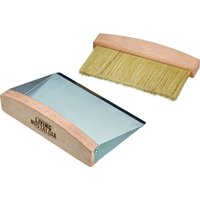 Living Nostalgia Tabletop Dustpan Brush - Wood