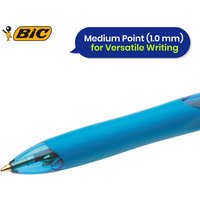 BIC Comfort Grip Pens Pack of 3 with 4 Ink Colours - Mixed Colours