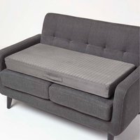 Quilted Polyester 2 Seater Orthopaedic Booster Cushion Cover - Grey