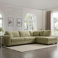 Tate Corner Sofa - Sage Green Chenille / Right-hand / chenille
