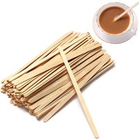 Premium Wooden Coffee Stirrers 14cm - 1000PCS - Beige