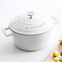 MasterClass Cream Cast Aluminium Casserole Dish, 2.5L - Cream