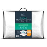 Bliss Extra Deep Cotton Touch Pillow - White
